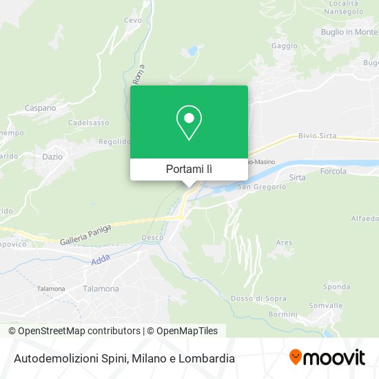 Mappa Autodemolizioni Spini