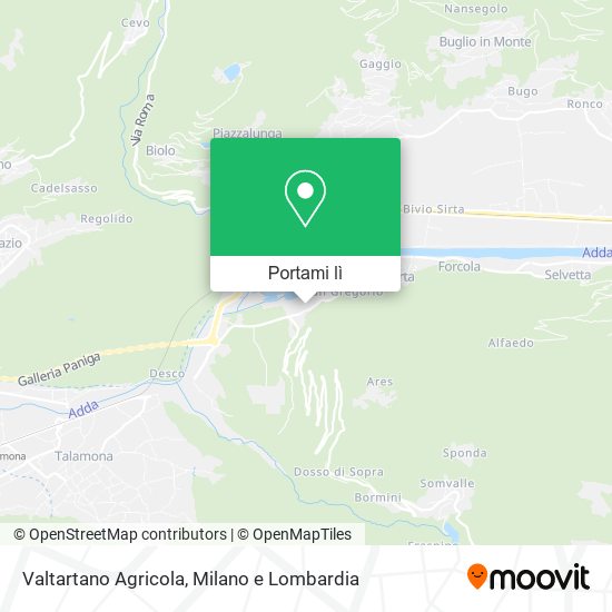 Mappa Valtartano Agricola