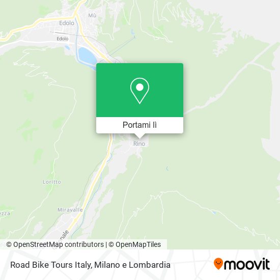 Mappa Road Bike Tours Italy