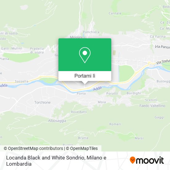 Mappa Locanda Black and White Sondrio