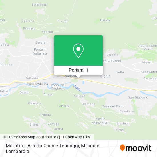 Mappa Marotex - Arredo Casa e Tendaggi