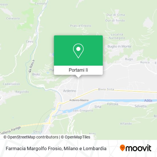Mappa Farmacia Margolfo Frosio