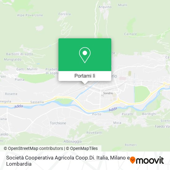Mappa Società Cooperativa Agricola Coop.Di. Italia