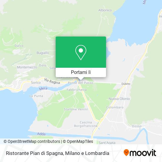 Mappa Ristorante Pian di Spagna