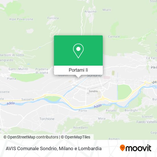 Mappa AVIS Comunale Sondrio