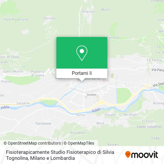 Mappa Fisioterapicamente Studio Fisioterapico di Silvia Tognolina