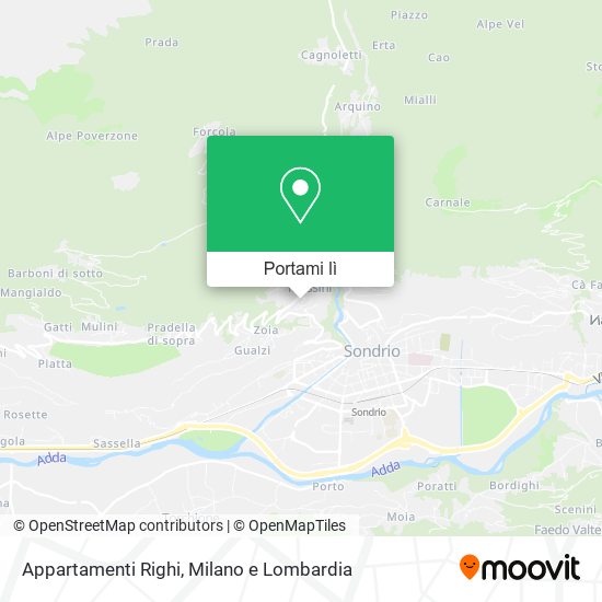 Mappa Appartamenti Righi