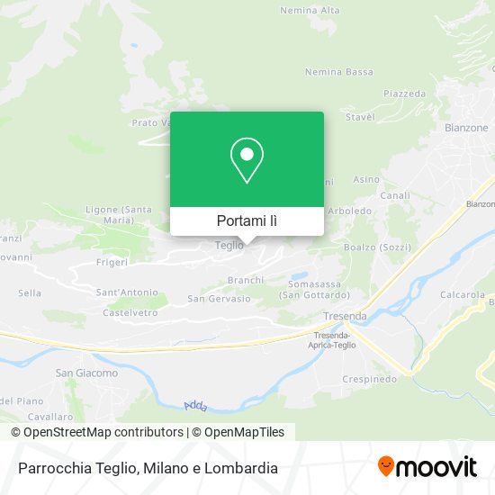 Mappa Parrocchia Teglio