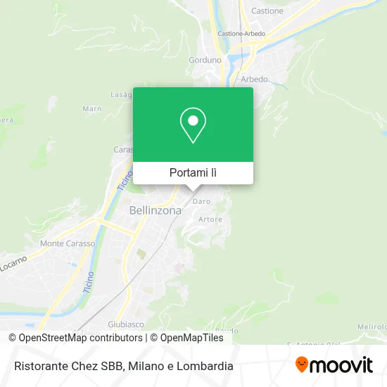 Mappa Ristorante Chez SBB