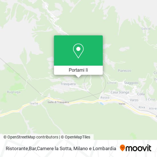 Mappa Ristorante,Bar,Camere la Sotta