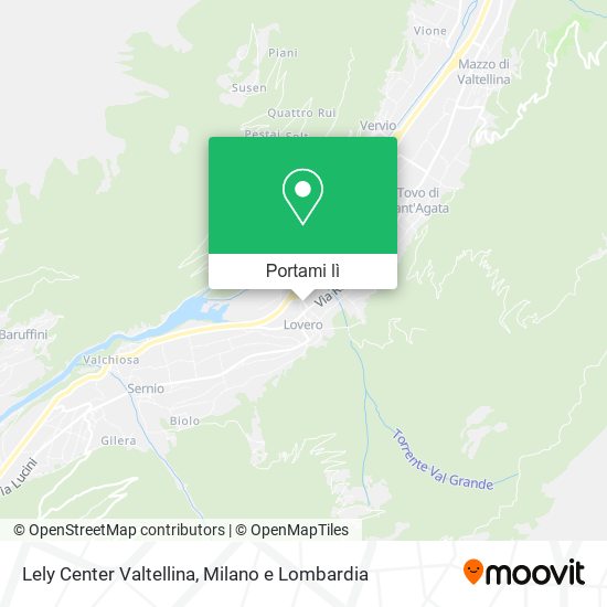 Mappa Lely Center Valtellina