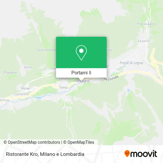 Mappa Ristorante Kro