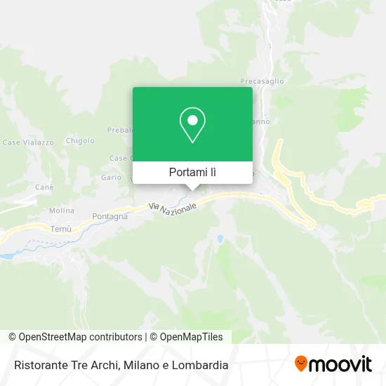 Mappa Ristorante Tre Archi