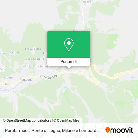 Mappa Parafarmacia Ponte di Legno