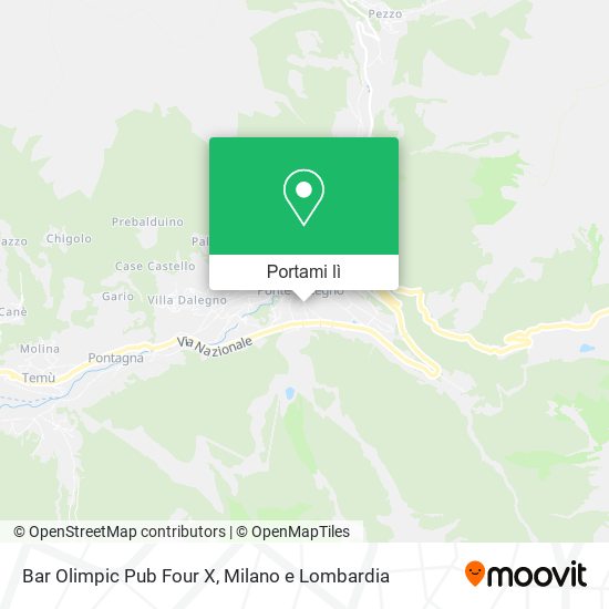 Mappa Bar Olimpic Pub Four X