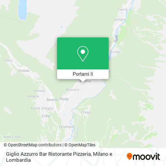 Mappa Giglio Azzurro Bar Ristorante Pizzeria