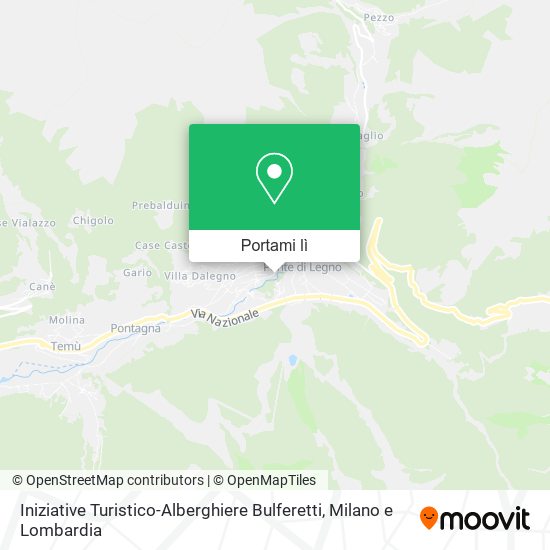 Mappa Iniziative Turistico-Alberghiere Bulferetti