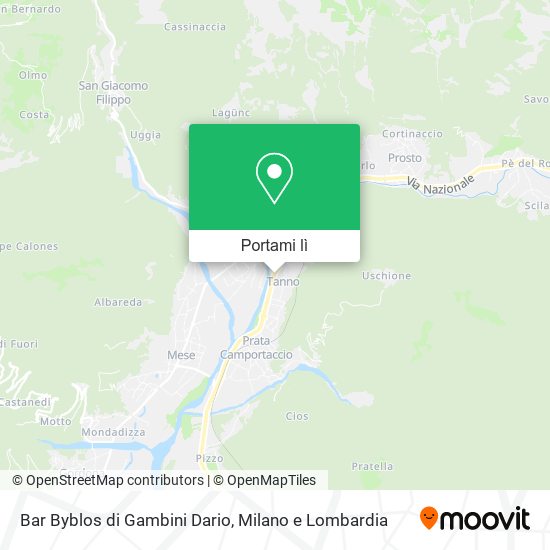 Mappa Bar Byblos di Gambini Dario
