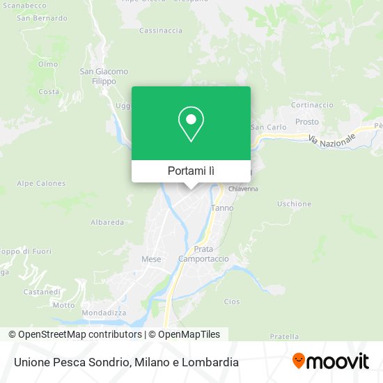 Mappa Unione Pesca Sondrio