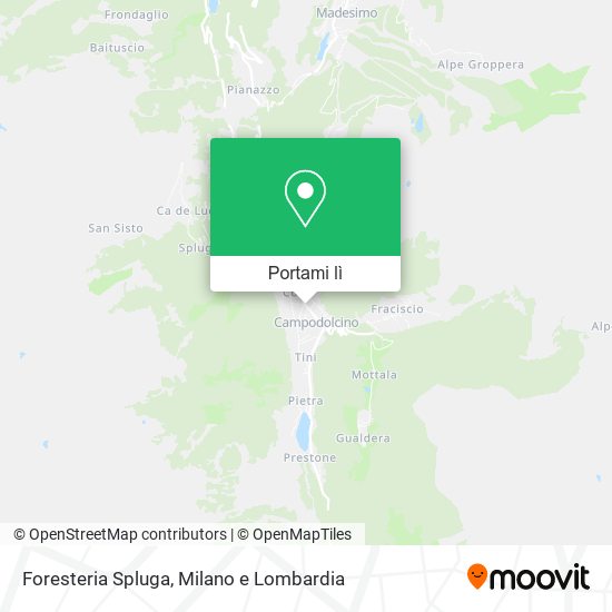 Mappa Foresteria Spluga