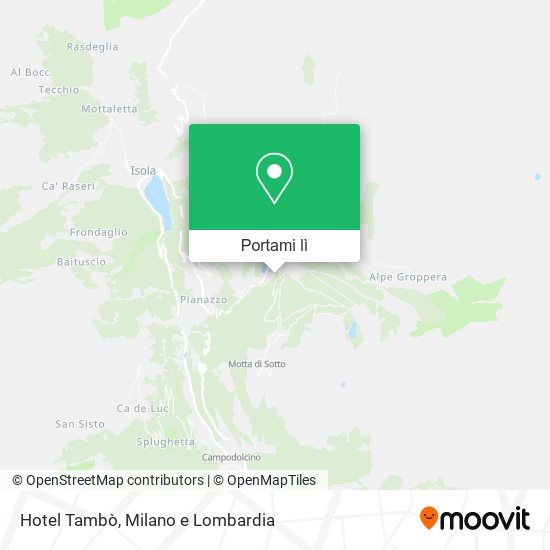Mappa Hotel Tambò