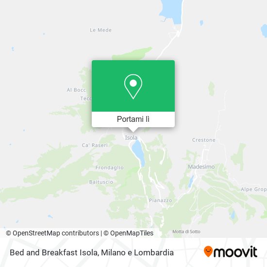 Mappa Bed and Breakfast Isola