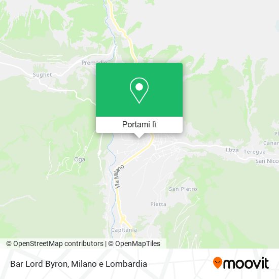 Mappa Bar Lord Byron
