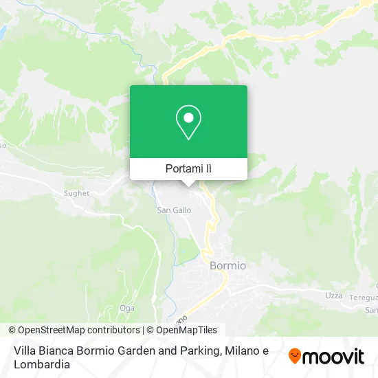 Mappa Villa Bianca Bormio Garden and Parking