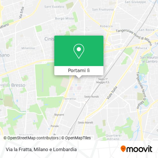 Mappa Via la Fratta