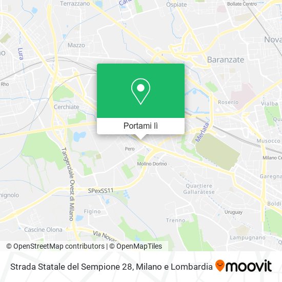 Mappa Strada Statale del Sempione  28
