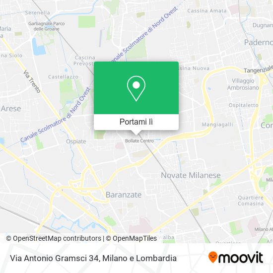 Mappa Via Antonio Gramsci  34