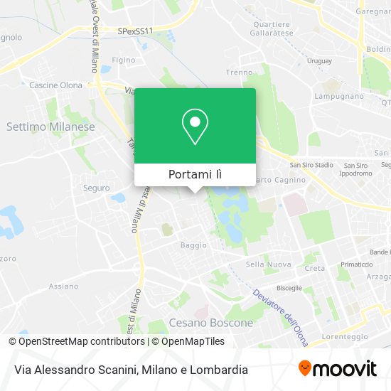 Mappa Via Alessandro Scanini