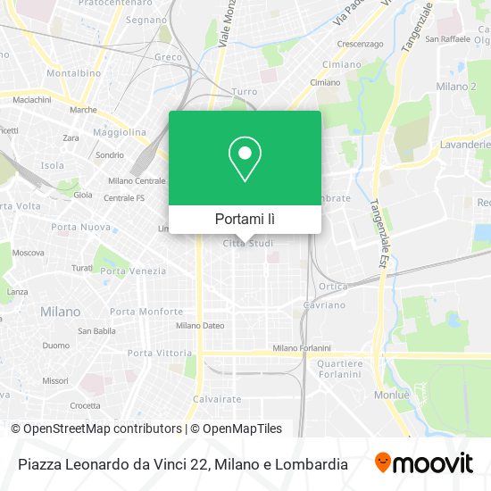 Mappa Piazza Leonardo da Vinci  22
