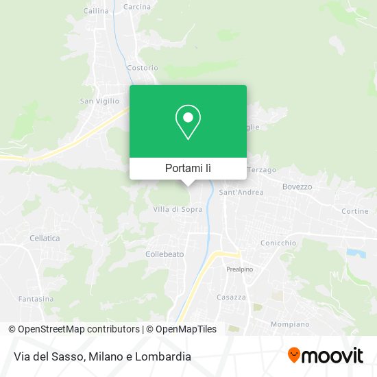 Mappa Via del Sasso