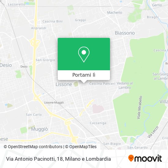 Mappa Via Antonio Pacinotti, 18