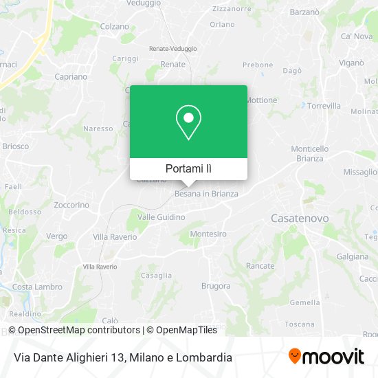 Mappa Via Dante Alighieri  13