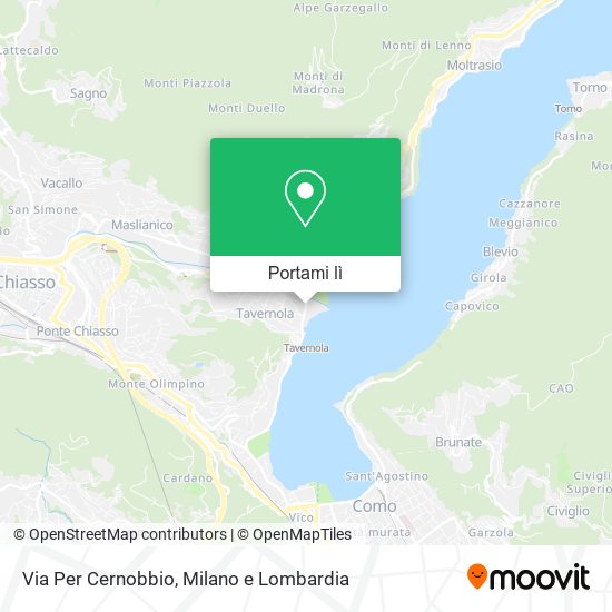 Mappa Via Per Cernobbio