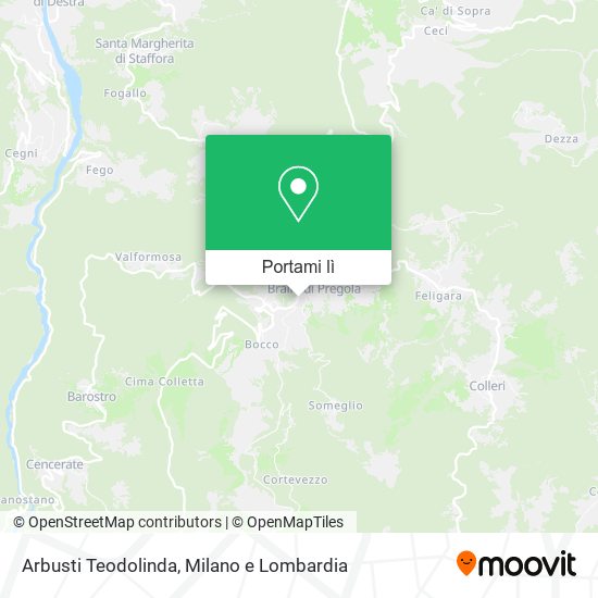 Mappa Arbusti Teodolinda