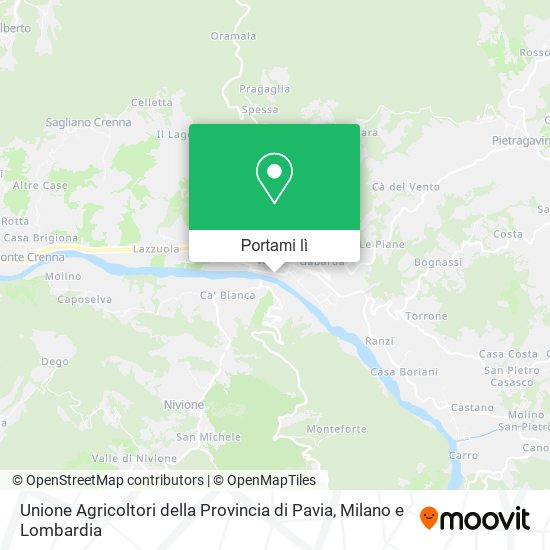 Mappa Unione Agricoltori della Provincia di Pavia