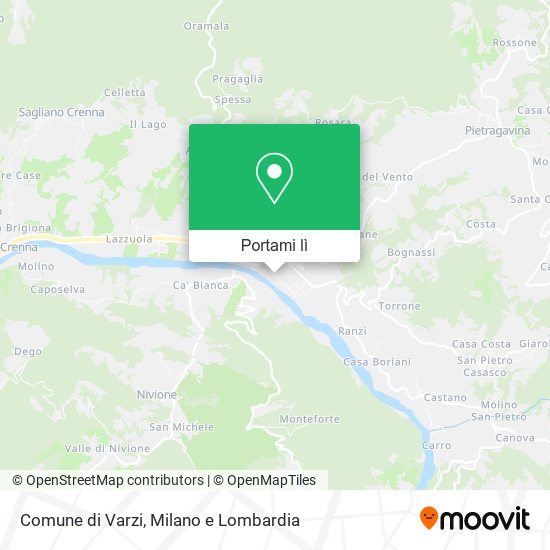 Mappa Comune di Varzi