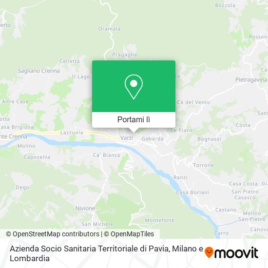 Mappa Azienda Socio Sanitaria Territoriale di Pavia