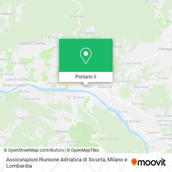 Mappa Assicurazioni Riunione Adriatica di Sicurta