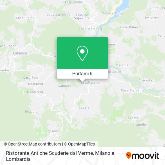 Mappa Ristorante Antiche Scuderie dal Verme