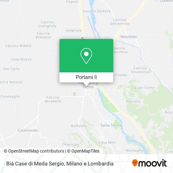 Mappa Bià Case di Meda Sergio