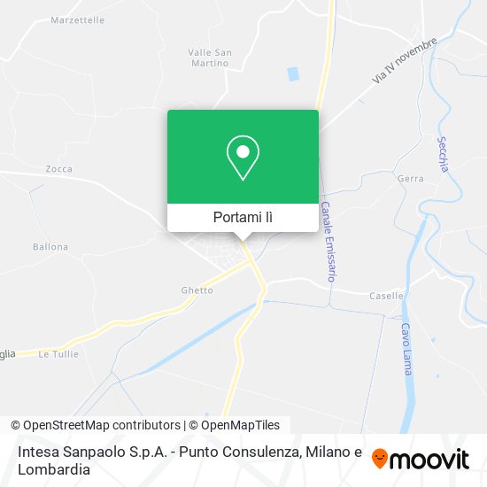Mappa Intesa Sanpaolo S.p.A. - Punto Consulenza