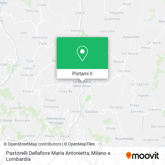 Mappa Pastorelli Dellafiore Maria Antonietta