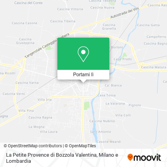 Mappa La Petite Provence di Bozzola Valentina