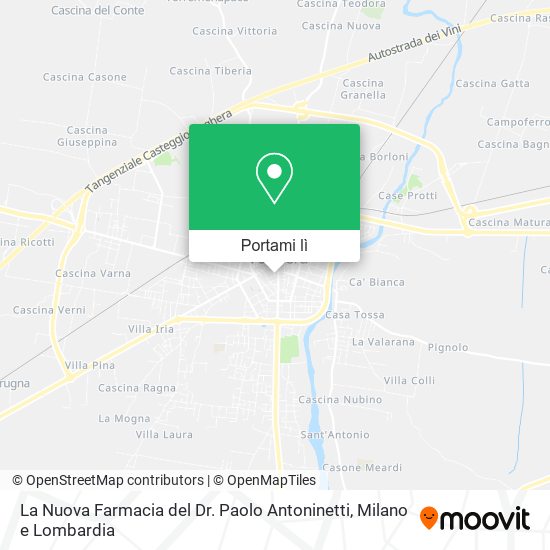 Mappa La Nuova Farmacia del Dr. Paolo Antoninetti