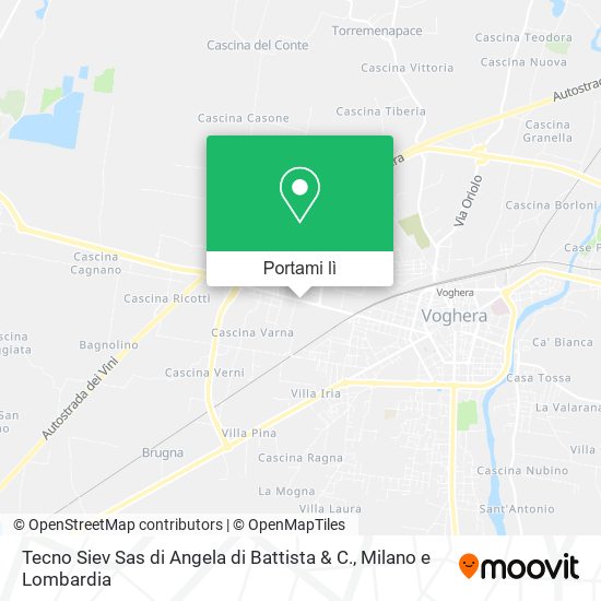 Mappa Tecno Siev Sas di Angela di Battista & C.