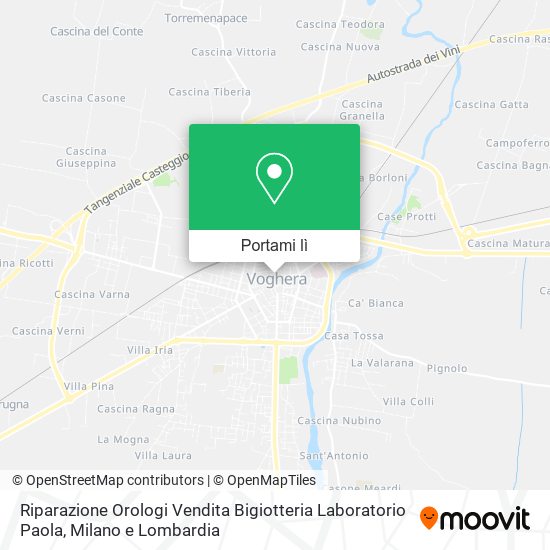 Mappa Riparazione Orologi Vendita Bigiotteria Laboratorio Paola